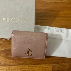 Jimmy Choo wallet JC logo